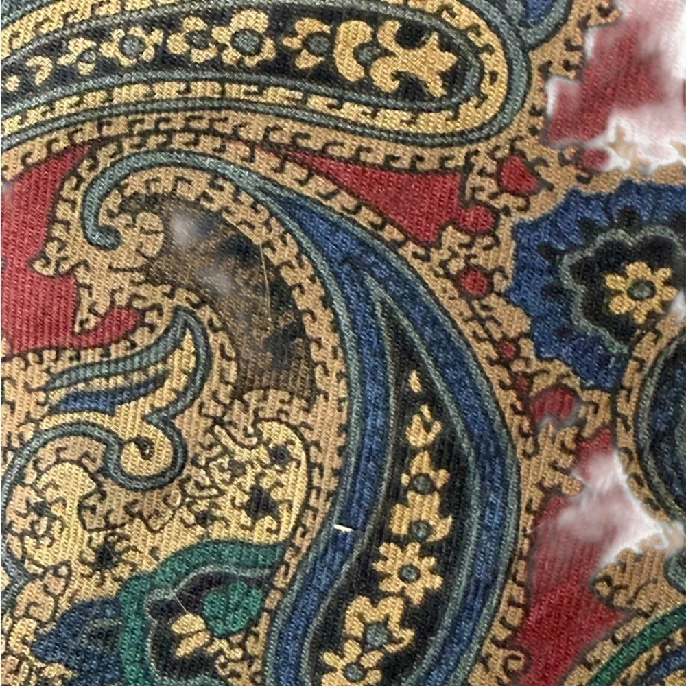 Wittcomb  & Keith Paisley 56X 3 in. Neck Tie Blue Bergundy Vintage Dad Business